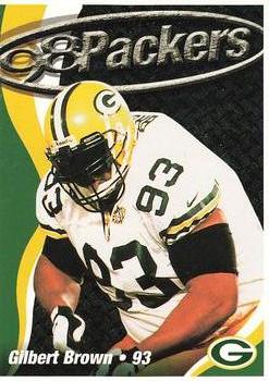 1998 Green Bay Packers Police - Stevens Point Police Department, Portage County Sheriff's Department, Plover Police Department #3 Gilbert Brown Front