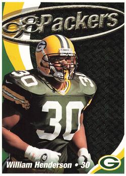 1998 Green Bay Packers Police - Stevens Point Police Department, Portage County Sheriff's Department, Plover Police Department #12 William Henderson Front