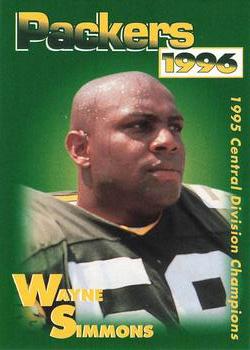 1996 Green Bay Packers Police - Stevens Point Police Department #12 Wayne Simmons Front