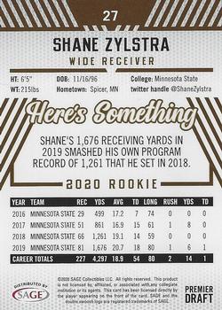 2020 SAGE HIT - Silver #27 Shane Zylstra Back