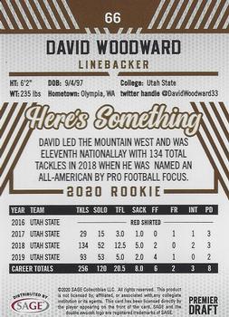 2020 SAGE HIT - Silver #66 David Woodward Back