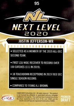 2020 SAGE HIT - Gold #95 Justin Jefferson Back