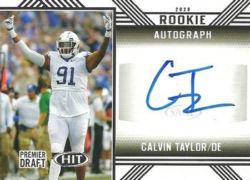 2020 SAGE HIT - Rookie Autographs Black #A3 Calvin Taylor Front