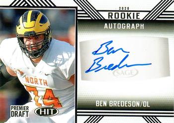 2020 SAGE HIT - Rookie Autographs Black #A41 Ben Bredeson Front