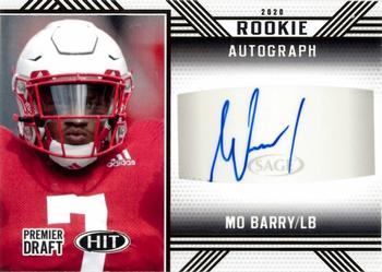 2020 SAGE HIT - Rookie Autographs Black #A85 Mo Barry Front