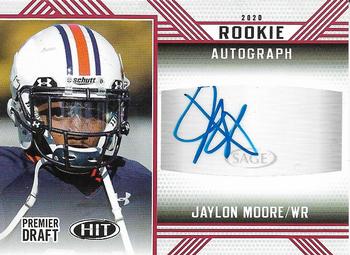 2020 SAGE HIT - Rookie Autographs Red #A35 Jaylon Moore Front