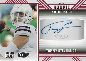 2020 SAGE HIT - Rookie Autographs Red #A56 Tommy Stevens Front
