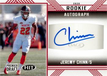 2020 SAGE HIT - Rookie Autographs Red #A61 Jeremy Chinn Front