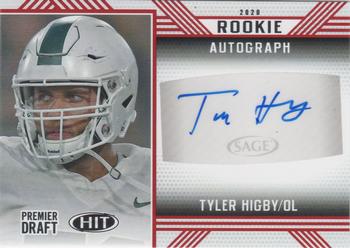 2020 SAGE HIT - Rookie Autographs Red #A81 Tyler Higby Front