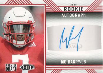 2020 SAGE HIT - Rookie Autographs Red #A85 Mo Barry Front