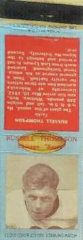 1938 Diamond Matchbooks #NNO Russell Thompson Front