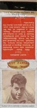 1938 Diamond Matchbooks #NNO Gust Zarnas Front