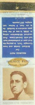 1938 Diamond Matchbooks #NNO Maurice Patt Front