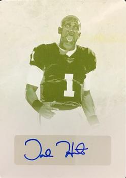 2020 Leaf Ultimate Draft - Future Stars Autographs Printing Plates Yellow #FS-JH1 Jalen Hurts Front