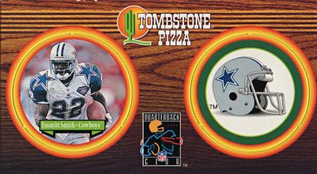 1995 Tombstone Pizza Quarterback Club Pogs #2 Emmitt Smith Front