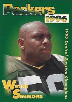 1996 Green Bay Packers Police - Hales Corners Police Department, Tri City National Bank #12 Wayne Simmons Front