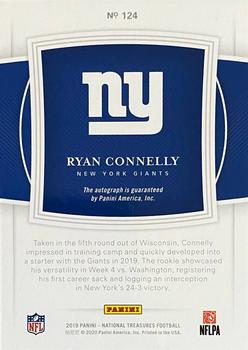 2019 Panini National Treasures - Gold #124 Ryan Connelly Back