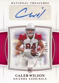 2019 Panini National Treasures - Jersey Number Red #129 Caleb Wilson Front
