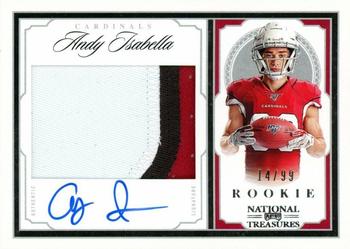 2019 Panini National Treasures - Crossover Rookie Patch Autographs #CRS-AI Andy Isabella Front