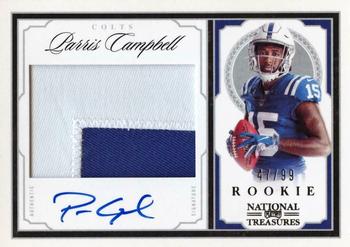 2019 Panini National Treasures - Crossover Rookie Patch Autographs #CRS-PC Parris Campbell Front