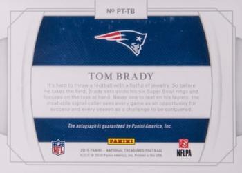 2019 Panini National Treasures - Personalized Treasures #PT-TB Tom Brady Back