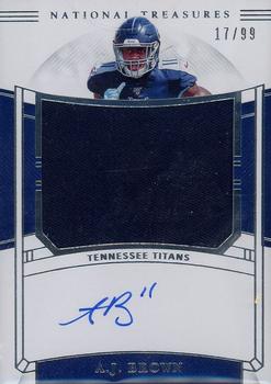 2019 Panini National Treasures - Rookie Material Signatures RPS #RMS-AJ A.J. Brown Front