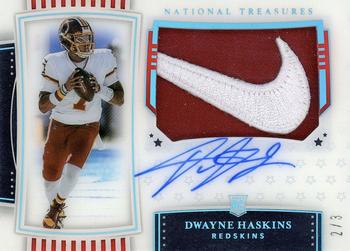 2019 Panini National Treasures - Rookie Patch Autographs Stars and Stripes Premium #163 Dwayne Haskins Front
