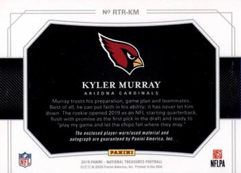 2019 Panini National Treasures - Rookie Treasures NFL Shield #RTR-KM Kyler Murray Back