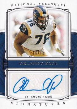 2019 Panini National Treasures - Signatures #S-OP Orlando Pace Front