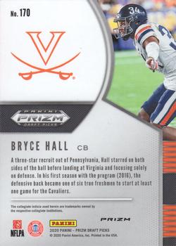 2020 Panini Prizm Draft Picks - Prizms Green #170 Bryce Hall Back