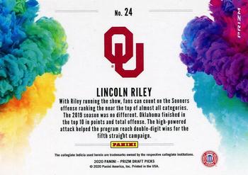 2020 Panini Prizm Draft Picks - Color Blast #24 Lincoln Riley Back