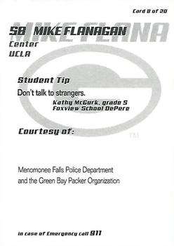 2003 Green Bay Packers Police - Menomonee Falls Police Department #8 Mike Flanagan Back