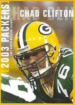 2003 Green Bay Packers Police - Menomonee Falls Police Department #12 Chad Clifton Front