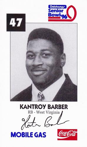 1996 Senior Bowl #NNO Kantroy Barber Front