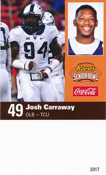 2017 Senior Bowl #NNO Josh Carraway Front