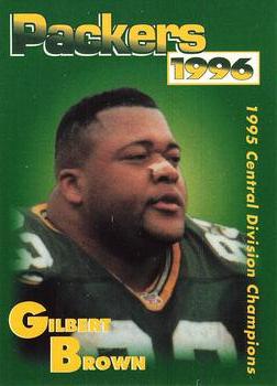 1996 Green Bay Packers Police - Clintonville Police Department #3 Gilbert Brown Front