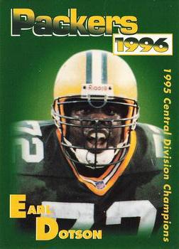 1996 Green Bay Packers Police - Clintonville Police Department #6 Earl Dotson Front