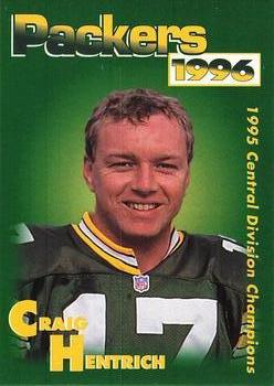 1996 Green Bay Packers Police - Clintonville Police Department #10 Craig Hentrich Front