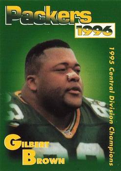 1996 Green Bay Packers Police - Beaver Dam & Waupun Police Department #3 Gilbert Brown Front