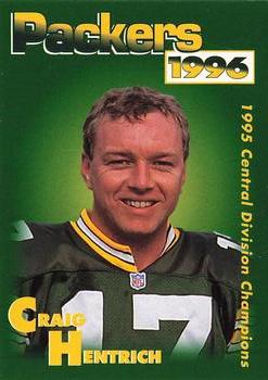 1996 Green Bay Packers Police - Beaver Dam & Waupun Police Department #10 Craig Hentrich Front