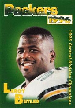 1996 Green Bay Packers Police - Lorleberg's True Value and Waukesha County Security #4 LeRoy Butler Front