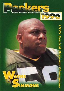 1996 Green Bay Packers Police - Lorleberg's True Value and Waukesha County Security #12 Wayne Simmons Front