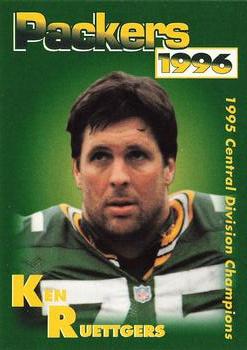 1996 Green Bay Packers Police - Lorleberg's True Value and Waukesha County Security #15 Ken Ruettgers Front