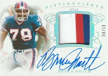 2019 Panini Flawless - Distinguished Patch Autographs Silver #DA-BS Bruce Smith Front