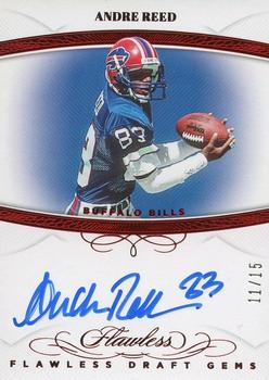2019 Panini Flawless - Flawless Draft Gems Ruby #DG-AR Andre Reed Front