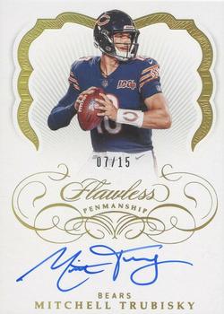 2019 Panini Flawless - Flawless Penmanship #FP-MT Mitchell Trubisky Front