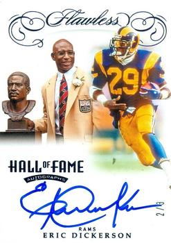 2019 Panini Flawless - Hall of Fame Autographs Sapphire #HOF-ED Eric Dickerson Front