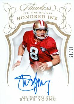 2019 Panini Flawless - Honored Ink #HI-SYO Steve Young Front
