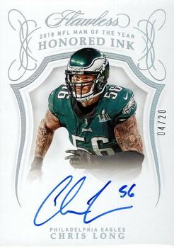 2019 Panini Flawless - Honored Ink Silver #HI-CLO Chris Long Front