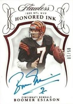 2019 Panini Flawless - Honored Ink Ruby #HI-BES Boomer Esiason Front